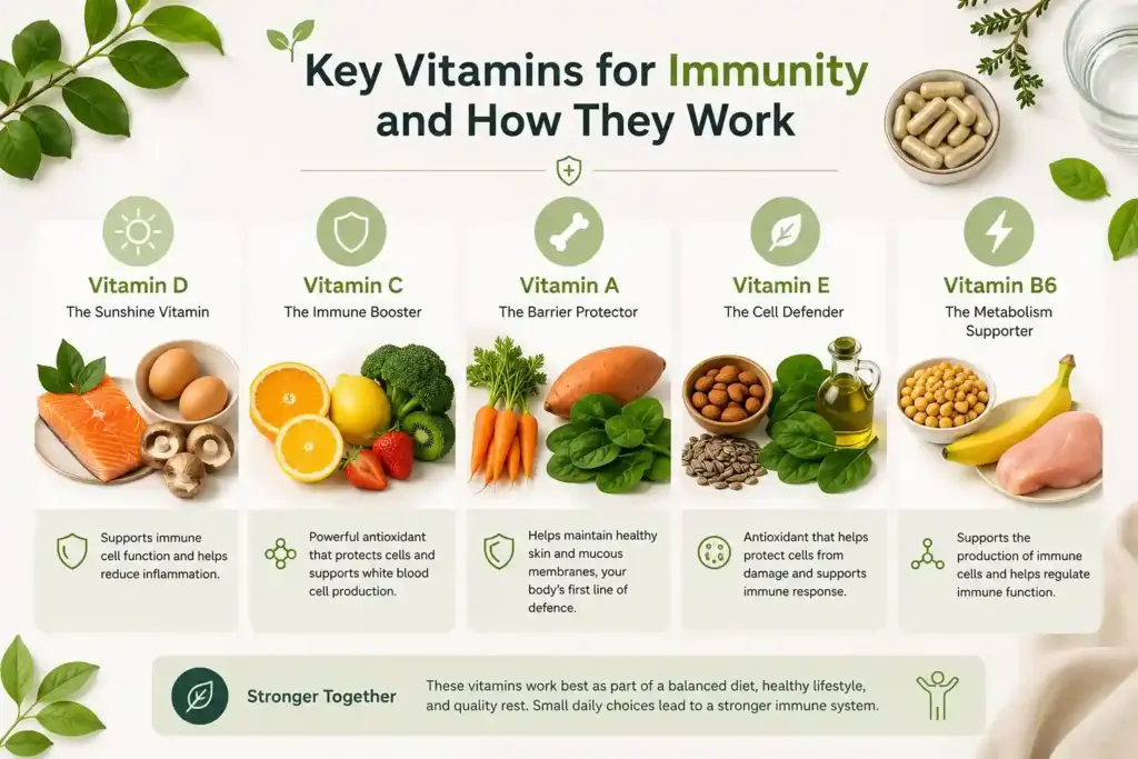 Vitamins for Immunity health